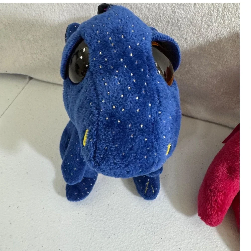 8*Beanie Babies Plush Toys Dragon Lizard‎ Tiger Duck Ant BearBeanie Lot VTG 90s